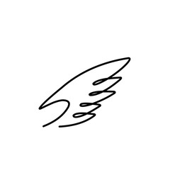 Wings sketch doodle