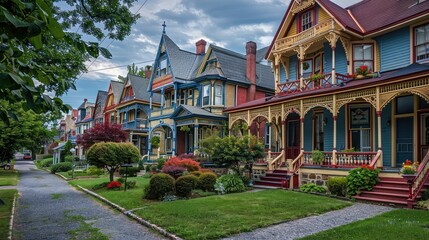 Fototapeta premium design victorian houses