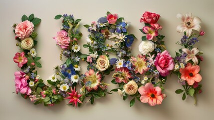 ornate victorian floral lettering