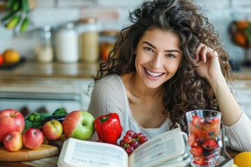 A woman is thinking to start her healthy nutritional journey