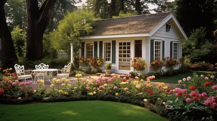 retreat garden cottage building