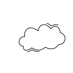 Hand drawn cloud 