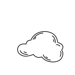 Hand drawn cloud 