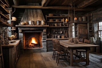 Reclaimed Wood Mountain Cabin Kitchen: Sustainable Design Inspirations