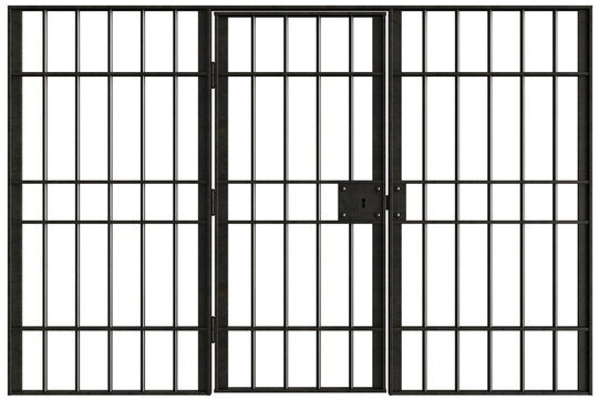 Metal jail bars