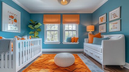 Enliven the children's room with bright colors that uplift the mood and add energy to every corner