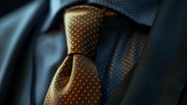 Close up of a person in a professional suit and tie, suitable for business concepts.