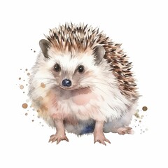 Cute Hedgehog animal. Prickly hedgehog icon. Wild mammal forest animal character.