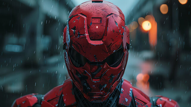 battered superhero
