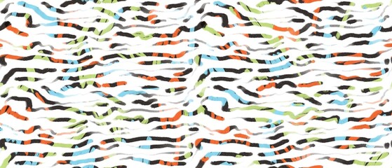 Seamless abstract textured pattern. Simple background with multicolor texture. Digital brush strokes. Lines. Design for textile fabrics, wrapping paper, background, wallpaper, cover.