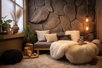 Enchanting Oasis: Faux Fur and Clay Embrace the Serenity of Rock Gardens