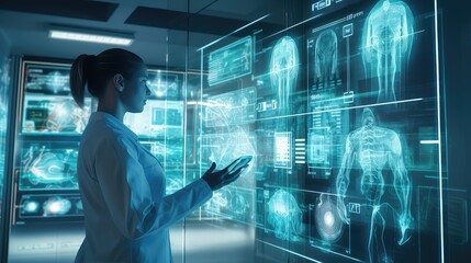 healthcare futuristic medical background