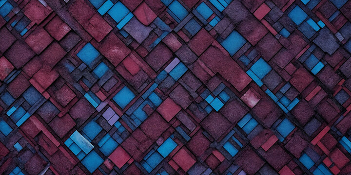 Dunkle und farbintensive geometrische Texturen in k&uuml;hler &Auml;sthetik