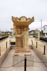 Firavitoba, Boyacá, Colombia - December 28, 2023: Monument in honor of Servant of God Mother Gabriela of San Martín.