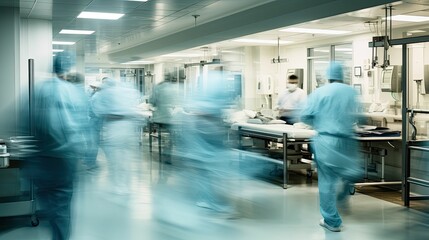 Fototapeta na wymiar patient hospital blurred room