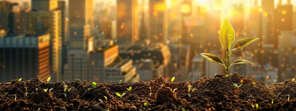 ESG Banner - Environment. Society and Corporate Governance The information banner calls to commemorate this company's contributions to environmental and social issues