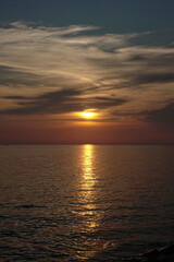 Fototapeta na wymiar Sonnenuntergang bei Umag in Istrien