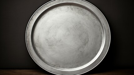 elegant plate silver background