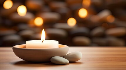 Obraz na płótnie Canvas meditation candle zen background