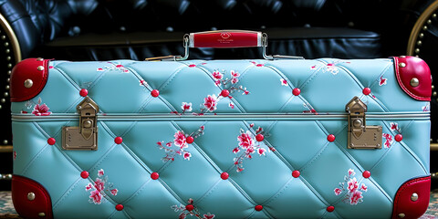 Cosmetic cases and bags for storage and carriers, decorated with stylish prints and embroidery, c