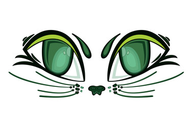 Cat eye logo design icon