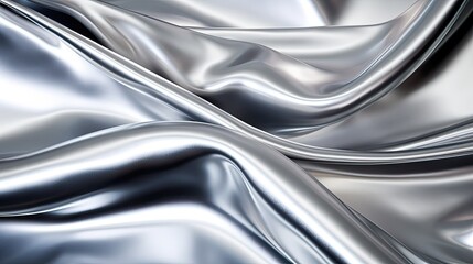 shiny chrome silver background