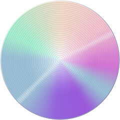Holographic circle sticker