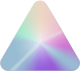 Holographic circle sticker