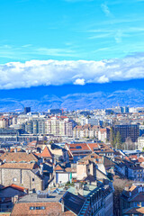 Luftansicht Genf (Schweiz)