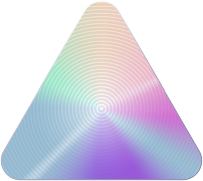 Holographic circle sticker