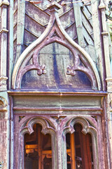 Detailansicht vom Turm Kathedrale St. Peter (Genf)