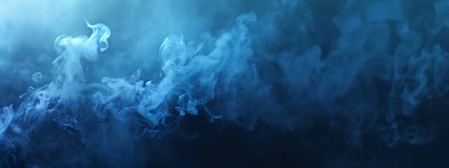 a blue smoke background