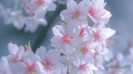 Cherry blossom in spring, delicate and fleeting.
