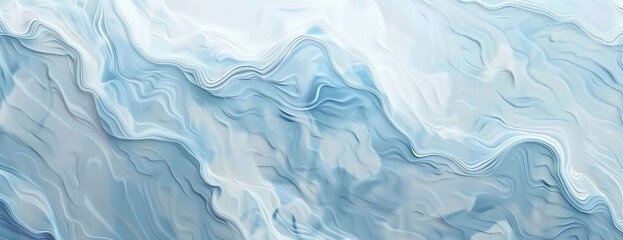 Fototapeta premium a blue and white abstract background with wavy shapes