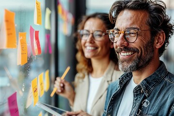 Kreatives Team bei der Ideenfindung: Brainstorming mit agilen Methoden im Büro