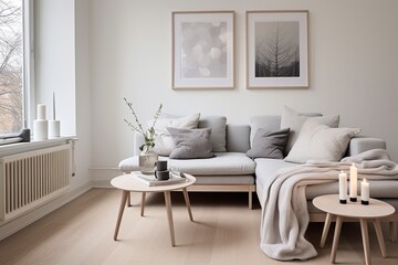 Nordic Minimalist: Vinyl Seat Furnishings with Light Wooden Elements
