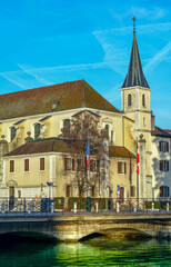 Kirche St-François in Annecy (Haute-Savoie, Auvergne-Rhône-Alpes) Frankreich