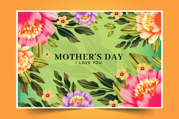 floral mother s day design vector illustration