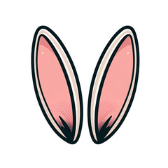 bunny, easter, rabbit, bunny ears, funny, cute, ears, cartoon, hare, pink, animal, cat, happy easter, rabbit ears, lop, nose, louise, bobs, burgers, bobs burgers, belcher, adorable, pet, easter basket