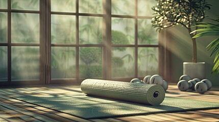 balance yoga mat weights