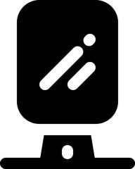 mirror icon. vector glyph icon for your website, mobile, presentation, and logo design.