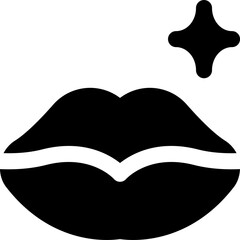 lips icon. vector glyph icon for your website, mobile, presentation, and logo design.