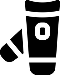 nail clipper icon. vector glyph icon for your website, mobile, presentation, and logo design.