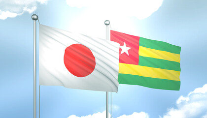 Japan and Togo Flag Together A Concept of Realations