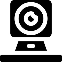 webcam icon. vector glyph icon for your website, mobile, presentation, and logo design.