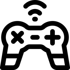 gamepad icon. vector line icon for your website, mobile, presentation, and logo design.