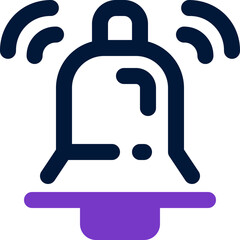 bell icon. vector dual tone icon for your website, mobile, presentation, and logo design.