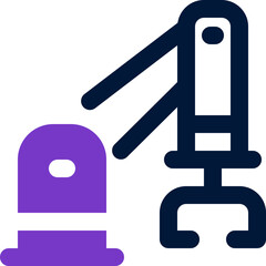 robot arm icon. vector dual tone icon for your website, mobile, presentation, and logo design.