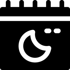 calendar icon. vector glyph icon for your website, mobile, presentation, and logo design.