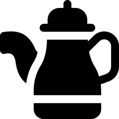 teapot icon. vector glyph icon for your website, mobile, presentation, and logo design.